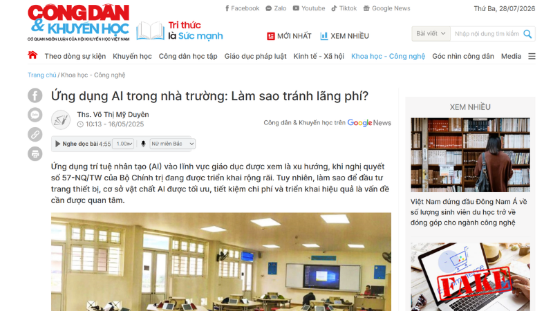 Ứng dụng AI trong nhà trường: Làm sao tránh lãng phí?